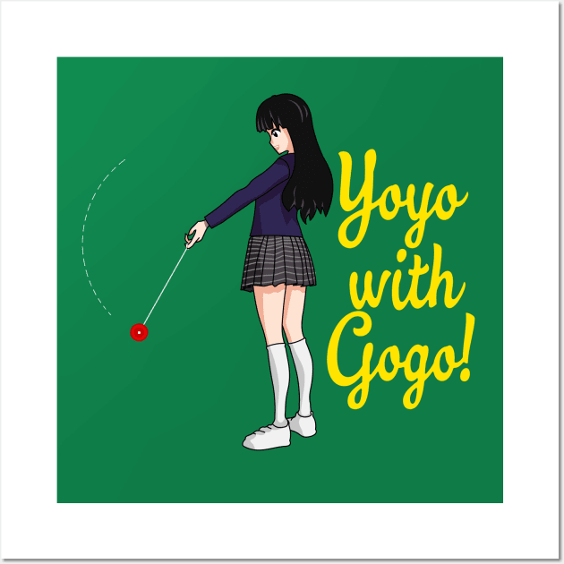 Yoyo with Gogo! Wall Art by LordNeckbeard